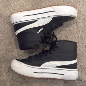 Puma Men's Black High-Top Sneakers